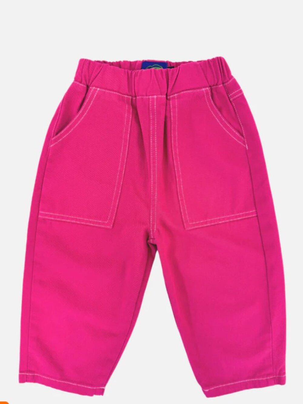 Milk Teeth TOPSTITCH TWILL PANTS size 4-5 kids Magenta